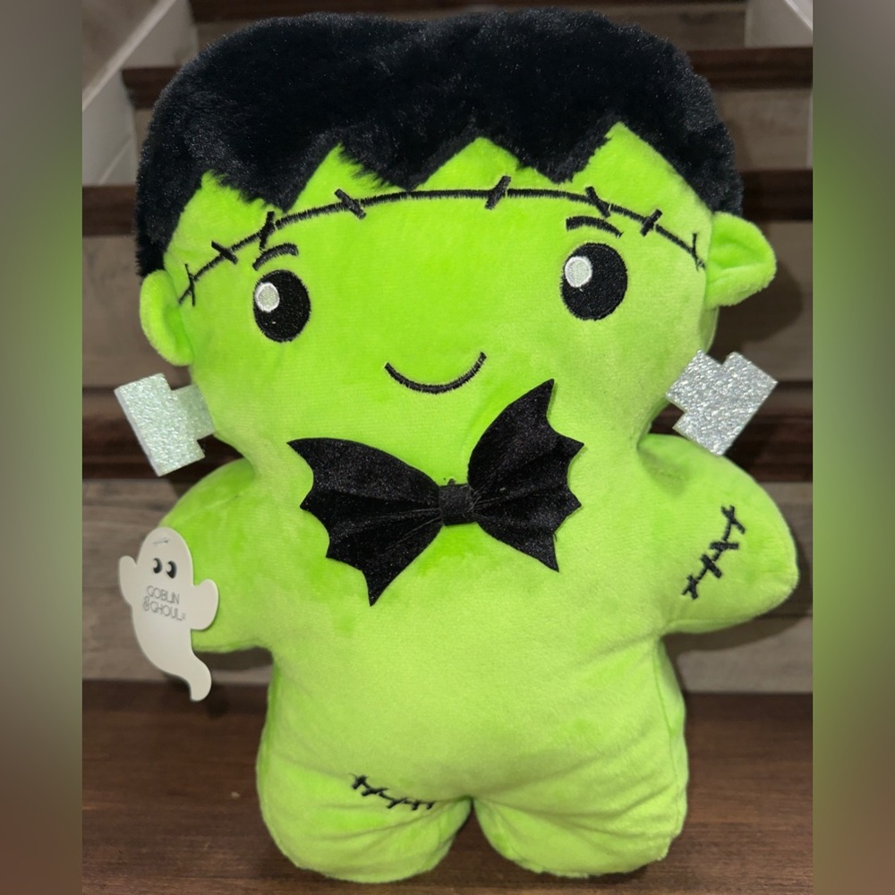 Cute 🥰 Frankenstein Creature Pillow Plush Standing Weighted by Goblin & Ghoul